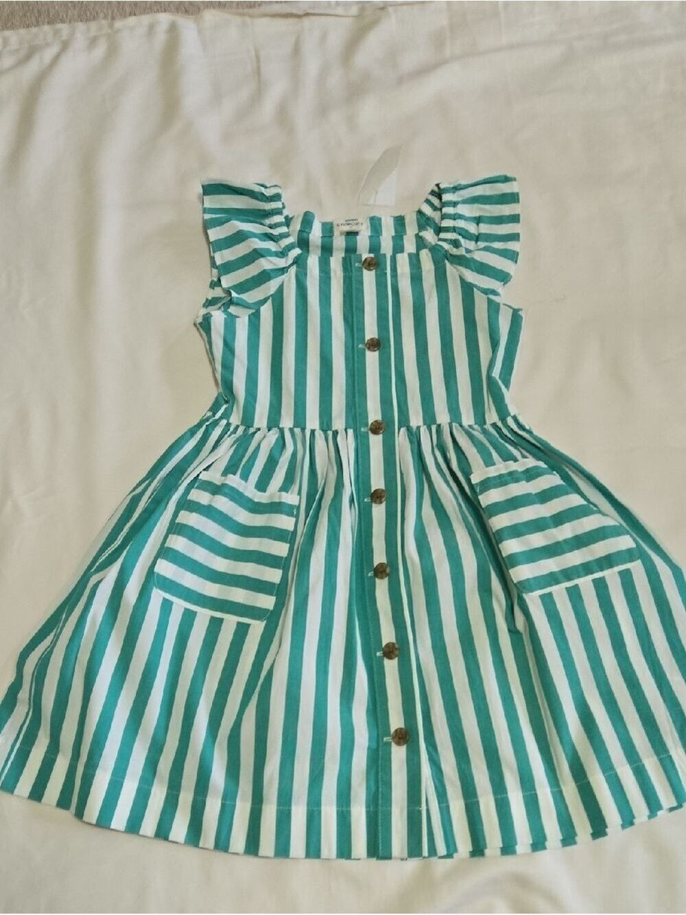 Crewcuts Striped Button-Front Dress